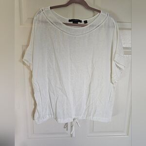 White linen top